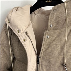 Утепленная хлопковая куртка средней длины с капюшоном   Lor*o Pian*a