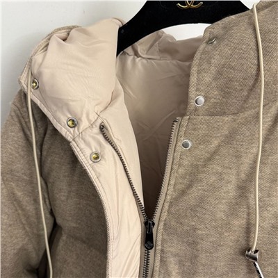 Утепленная хлопковая куртка средней длины с капюшоном   Lor*o Pian*a