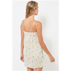 Camisón - Blanco y verde claro