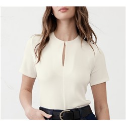Soft Touch Scuba Crew-Neck Top