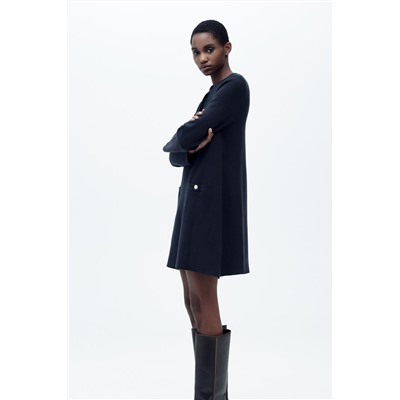 PLAIN KNIT MINI DRESS