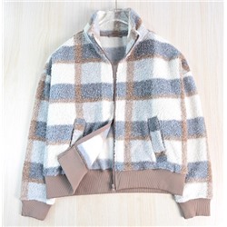 Женская теплая толстовка с воротником-стойкой