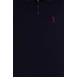 Erkek Lacivert Polo Yaka Triko Kazak