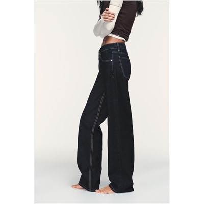 TRF LOW-RISE WIDE-LEG JEANS
