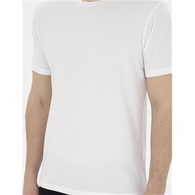 Beyaz Slim Fit Basic Tişört