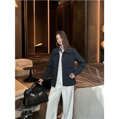 Женская ветровка с двойным карманом в стиле tooling (2 цвета)  ЛОРО ПИАН*О