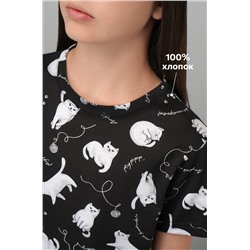 Хлопковая пижама для девочки с шортами Happyfox