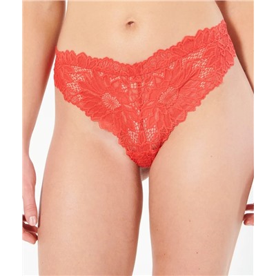 Tanga de encaje floral