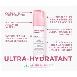 Topicrem Hydra+ - Ultra-Hydratant Sérum - Peaux Sensibles Déshydratées 30 ml