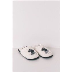 Zapatillas casa borreguito gris Mafalda