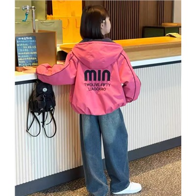 Двусторонняя ветровка для девочек