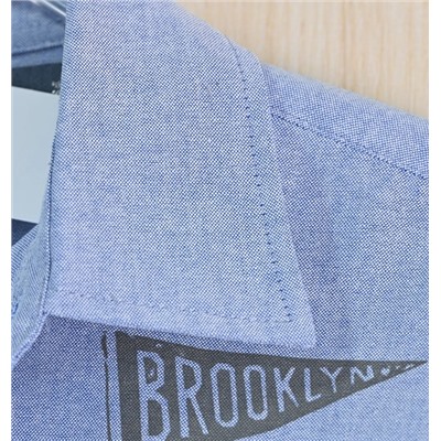 Мужская свободная повседневная рубашка с длинным рукавом РАЛЬ*Ф Л