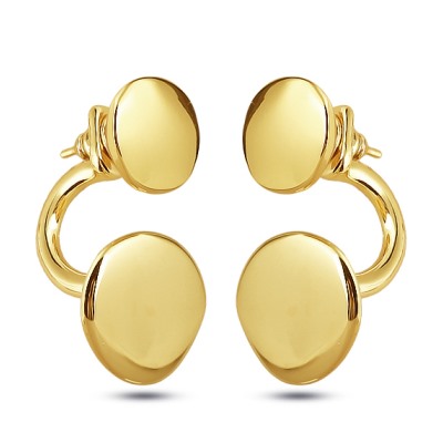 Серьги Геометрия (покрытие золото), Есть комплект