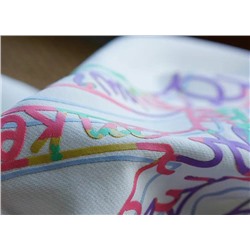 Женский свитшот с ярким принтом на спине МЛБи