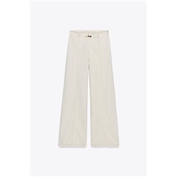 Z1975 BEADED HIGH RISE WIDE LEG JEANS