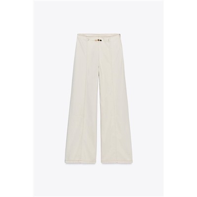 Z1975 BEADED HIGH RISE WIDE LEG JEANS