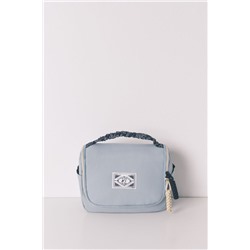 Neceser grande azul vivo flores