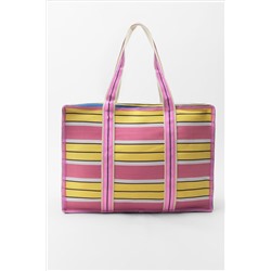 STRIPED MAXI BAG