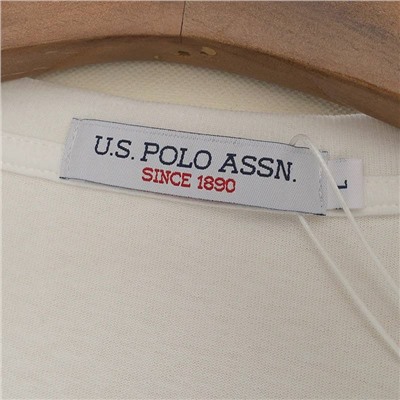 Мужская классическая футболка с вышитым логотипом на  груди  Экспорт U.S. Polo Assn