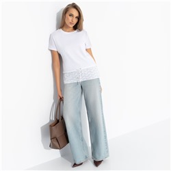 Футболка комбинированная, Романтика с перчинкой