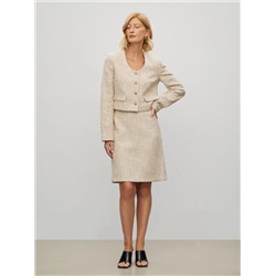 Юбка а-силуэта из 100% вискозы, S1057/biscuit