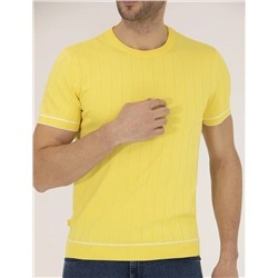 Açık Sarı Slim Fit Kazak