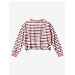 Женский лонгслив в полоску Nik*o and с вышитым котиком Экспорт