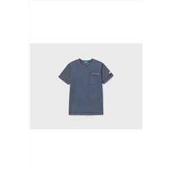 United Colors of BenettonErkek Çocuk Mix Çizgili Cep Detaylı T-shirt