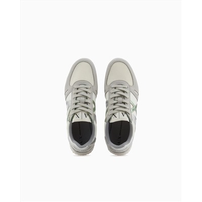 Microfiber sneakers with logo Woman