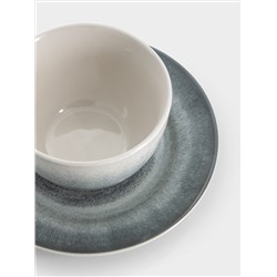 Пара чайная, 1 перс, 2 пр, 220 мл, керамика, серо-голубая, Vulcano