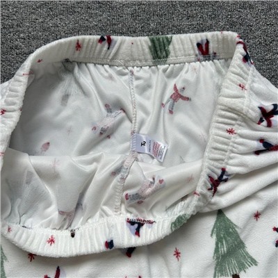 Женская флисовая пижама с новогодним принтом, экспорт в Великобританию