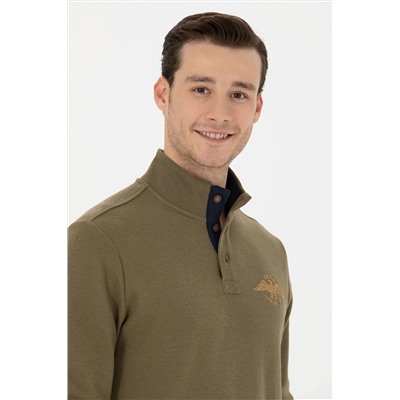 Erkek Haki Sweatshirt