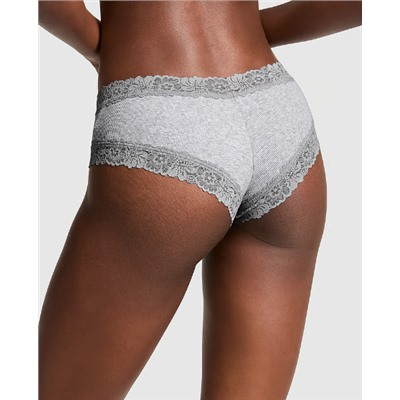 PINK Wink™ Lace-Trim Cheeky Panty