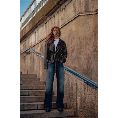 JEANS TRF WIDE LEG TIRO BAJO