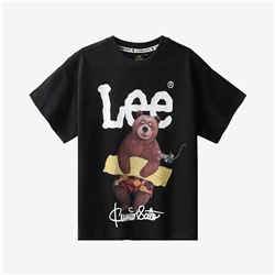 Le*e  🐻 детские футболки из 💯 хлопка с большой офсетной печатью на груди