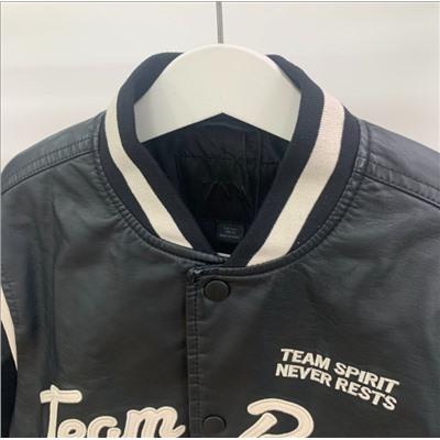 Детская кожаная куртка-бомбер ЗАР*А