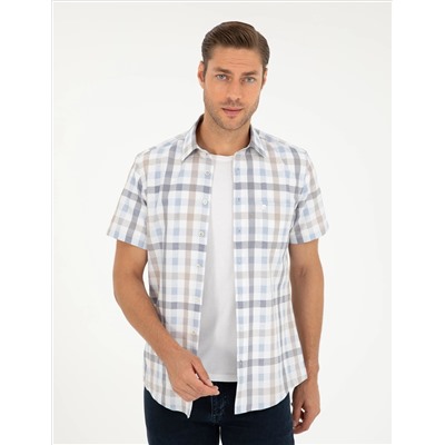 Mavi Regular Fit Kısa Kollu Gömlek