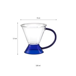 Olivie Borosilikat Cam Fincan 130ML