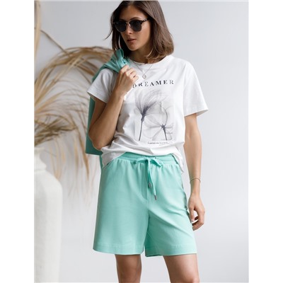 Шорты из тонкого премиального футера с эластаном