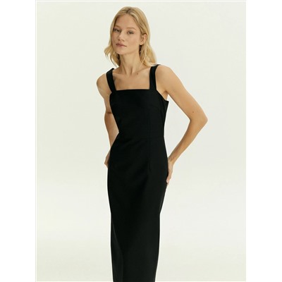 Платье макси из костюмной шерсти, PL1591/laine