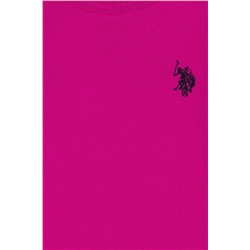 Kız Çocuk Menekşe Basic Bisiklet Yaka Kazak