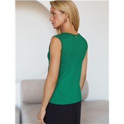 Топ из премиального хлопка с эластаном