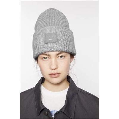 Теплая эластичная шапка с двойным отворотом унисекс  Acn*e Studio*s