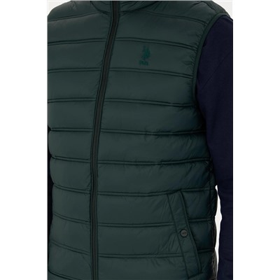 Erkek Koyu Yeşil Yelek