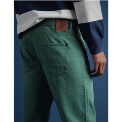 Denim Trousers, Men, Green
