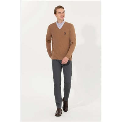 Erkek Camel Melanj Basic Kazak