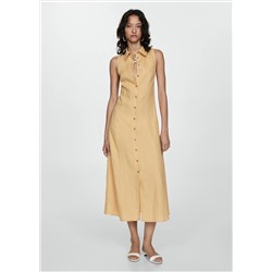 Vestido camisero lino