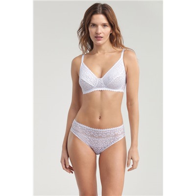 Sujetador sin aros de encaje floral Daily Dentelle