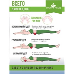 Подушка Валик с лузгой гречихи. Размер 40х10 см Чехол: смесовой тик.