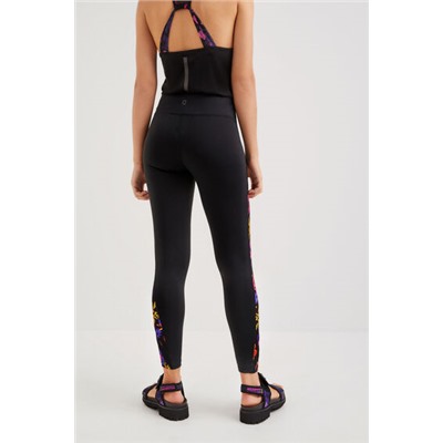 Leggings flores y transparencias
